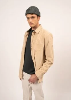 SAINT JAMES Chemise En Velours Fabrice - à Manches Longues (NATUREL/VEGETAL)