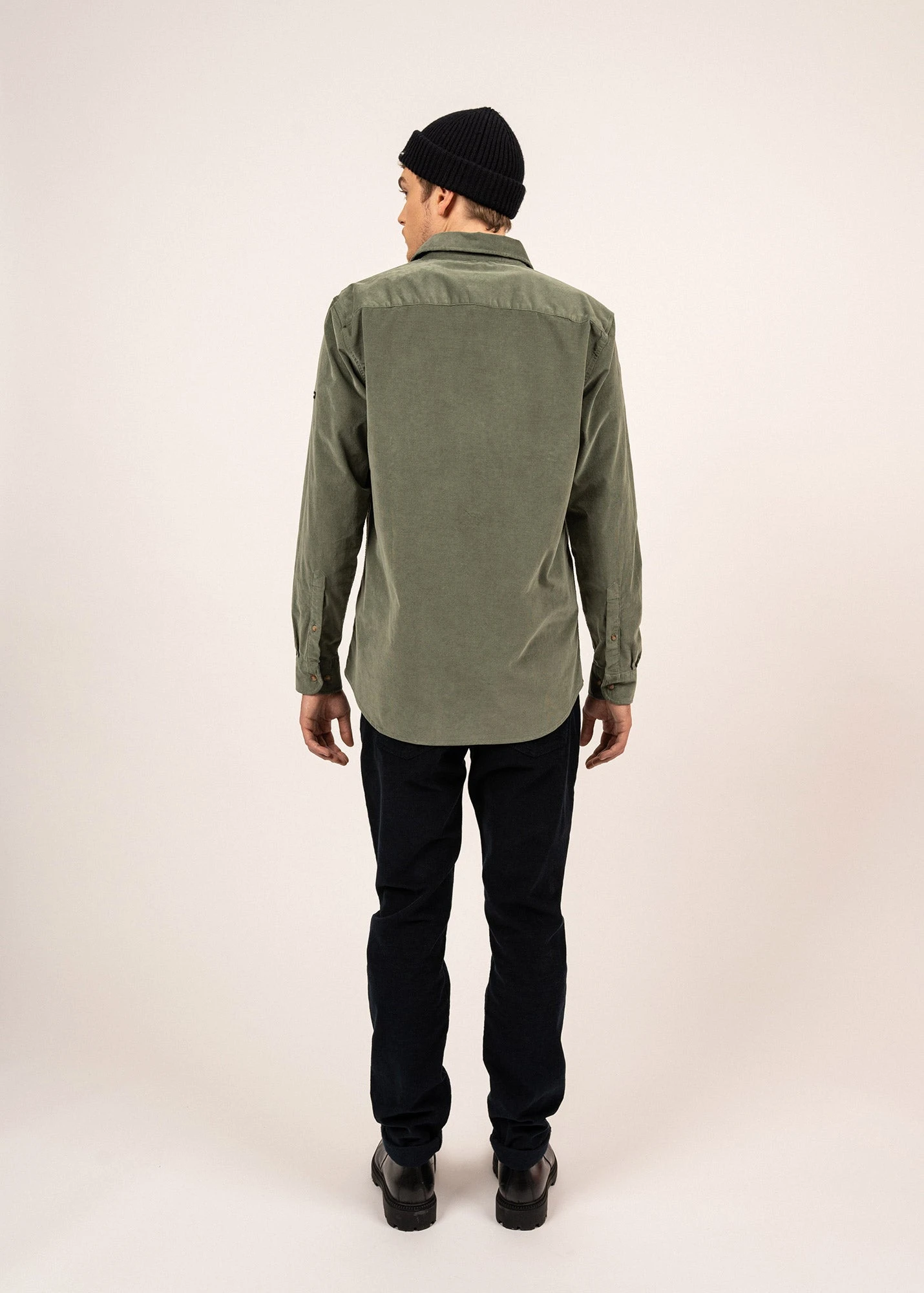 SAINT JAMES Chemise En Velours Fabrice - à Manches Longues (VEGETAL/NATUREL) 4 SAINT JAMES Chemise En Velours Fabrice - à Manches Longues (VEGETAL/NATUREL) - Image 2