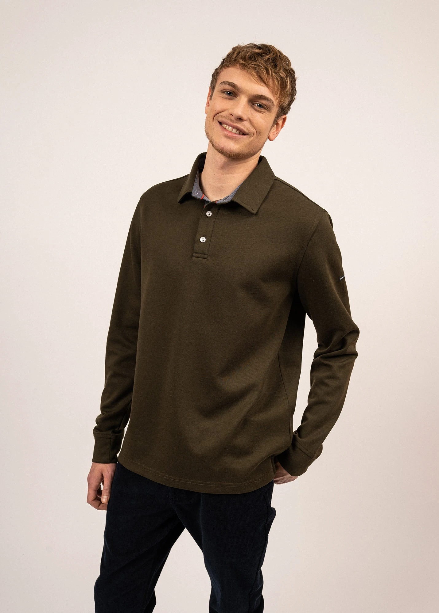 SAINT JAMES Polo à Manches Longues Lohan - En Coton (VEGETAL CHINE/TULIPE) 5 SAINT JAMES Polo à Manches Longues Lohan - En Coton (VEGETAL CHINE/TULIPE) - Image 3