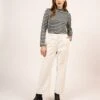 SAINT JAMES Pantalon En Velours Tess - Coupe Droite (BLANC D'HIVER) -Chic Marin Soldes 2161 BLANC D HIVER 01