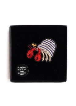 Broche Brodée Hermite - SAINT JAMES X Macon & Lesquoy (BLANC/GITANE/TULIPE) -Chic Marin Soldes 2220 BLANC GITANE TULIPE 02