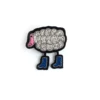 Broche Brodée Mouton En Bottes - SAINT JAMES X Macon & Lesquoy (ARGENT) -Chic Marin Soldes 2222 ARGENT 01