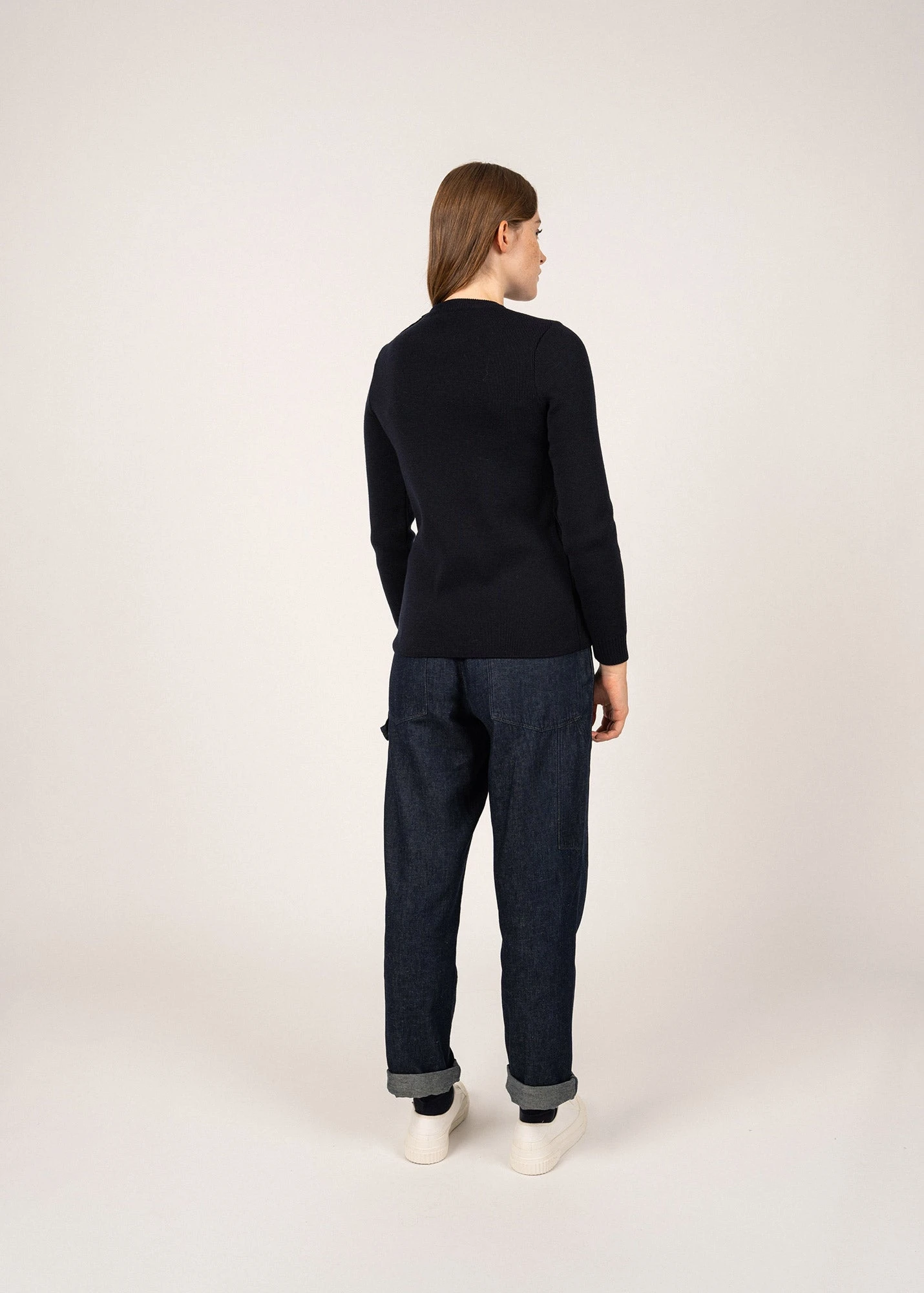 SAINT JAMES Pull Marin Uni Rochefort - En Laine (NAVY) 4 SAINT JAMES Pull Marin Uni Rochefort - En Laine (NAVY) - Image 2