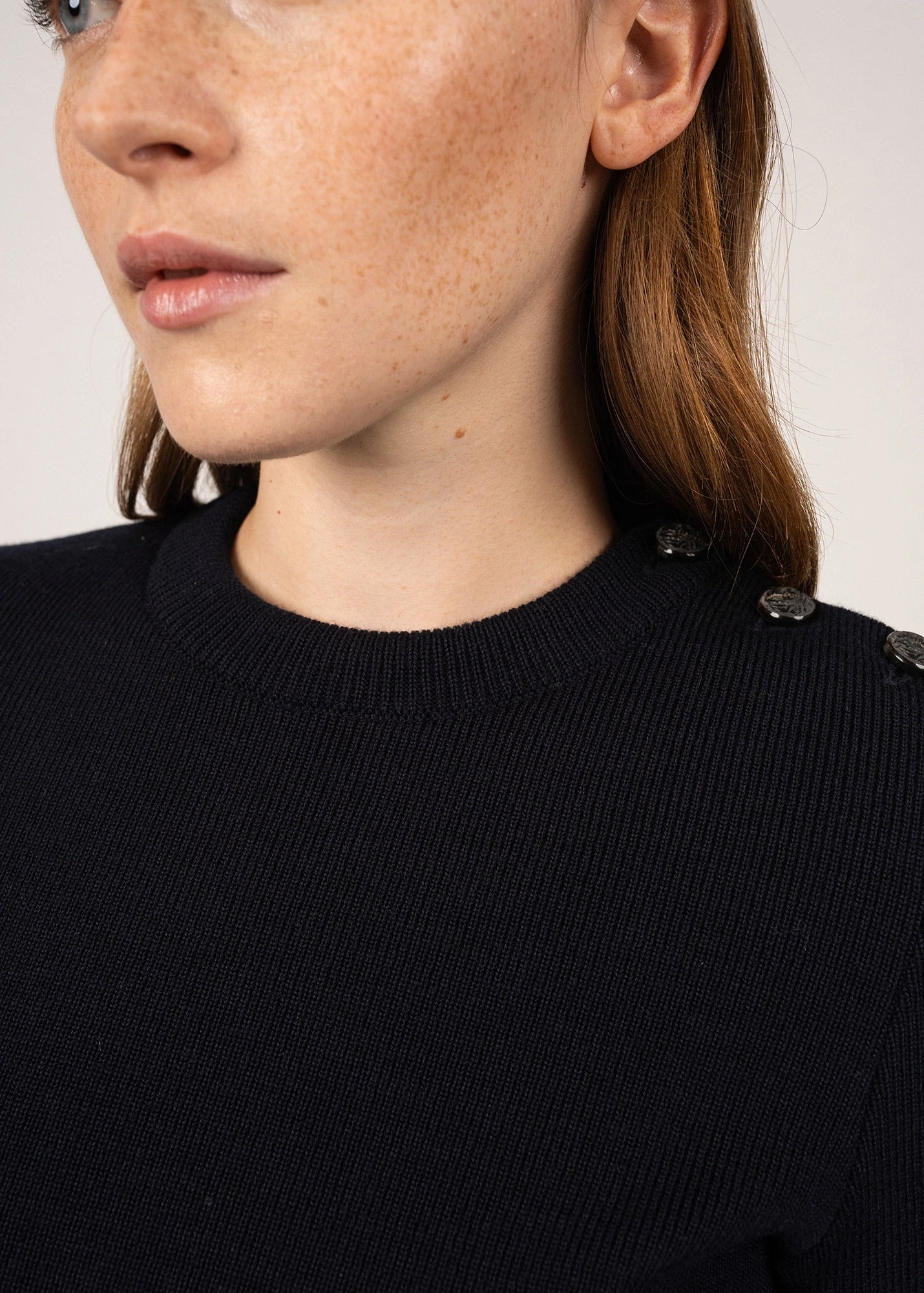 SAINT JAMES Pull Marin Uni Rochefort - En Laine (NAVY) 7 SAINT JAMES Pull Marin Uni Rochefort - En Laine (NAVY) - Image 5