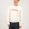 SAINT JAMES Sweatshirt Solal - Avec Broderie, En Molleton De Coton (BLANC D'HIVER/ORANGE FLUO) 2 SAINT JAMES Sweatshirt Solal - Avec Broderie, En Molleton De Coton (BLANC D'HIVER/ORANGE FLUO) -Chic Marin Soldes 2652 89 BLA HIV OR FLUO E Shop BD 01