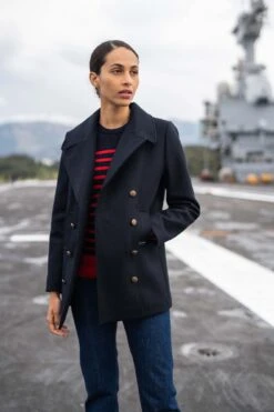 Caban En Drap De Laine "Lapérouse" - SAINT JAMES X Marine Nationale (NAVY)