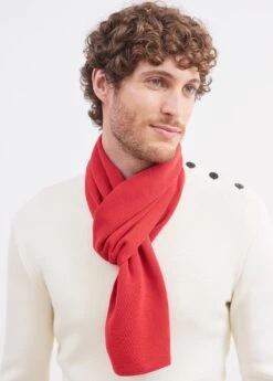 SAINT JAMES Echarpe Unie Duguay - En Laine Mélangée (TULIPE)