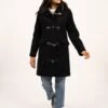 SAINT JAMES Duffle-coat Venus - En Drap De Laine, à Motifs Chevrons (NAVY) -Chic Marin Soldes 3037 CC E shop BD 2