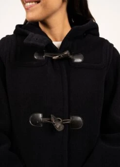 SAINT JAMES Duffle-coat Venus - En Drap De Laine, à Motifs Chevrons (NAVY) -Chic Marin Soldes 3037 CC E shop BD 7