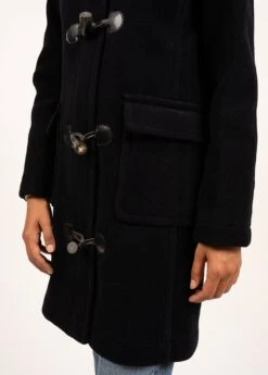 SAINT JAMES Duffle-coat Venus - En Drap De Laine, à Motifs Chevrons (NAVY) -Chic Marin Soldes 3037 CC E shop BD 8