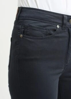 SAINT JAMES Pantalon Taille Haute Mimosa - Coupe Slim En Coton Stretch (NAVY) -Chic Marin Soldes 3101 NAVY E shop BD 3