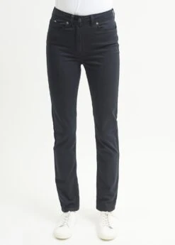 SAINT JAMES Pantalon Taille Haute Mimosa - Coupe Slim En Coton Stretch (NAVY) -Chic Marin Soldes 3101 NAVY E shop BD 4