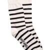 SAINT JAMES Chaussettes Marinières - En Jersey De Coton (ECRU/MARINE) -Chic Marin Soldes 3451 PIEDS RAYES A ECRU MARINE 01