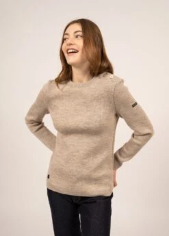 Pull Marin Matelote - SAINT JAMES X Le Slip Français (BEIGE/ECRU)