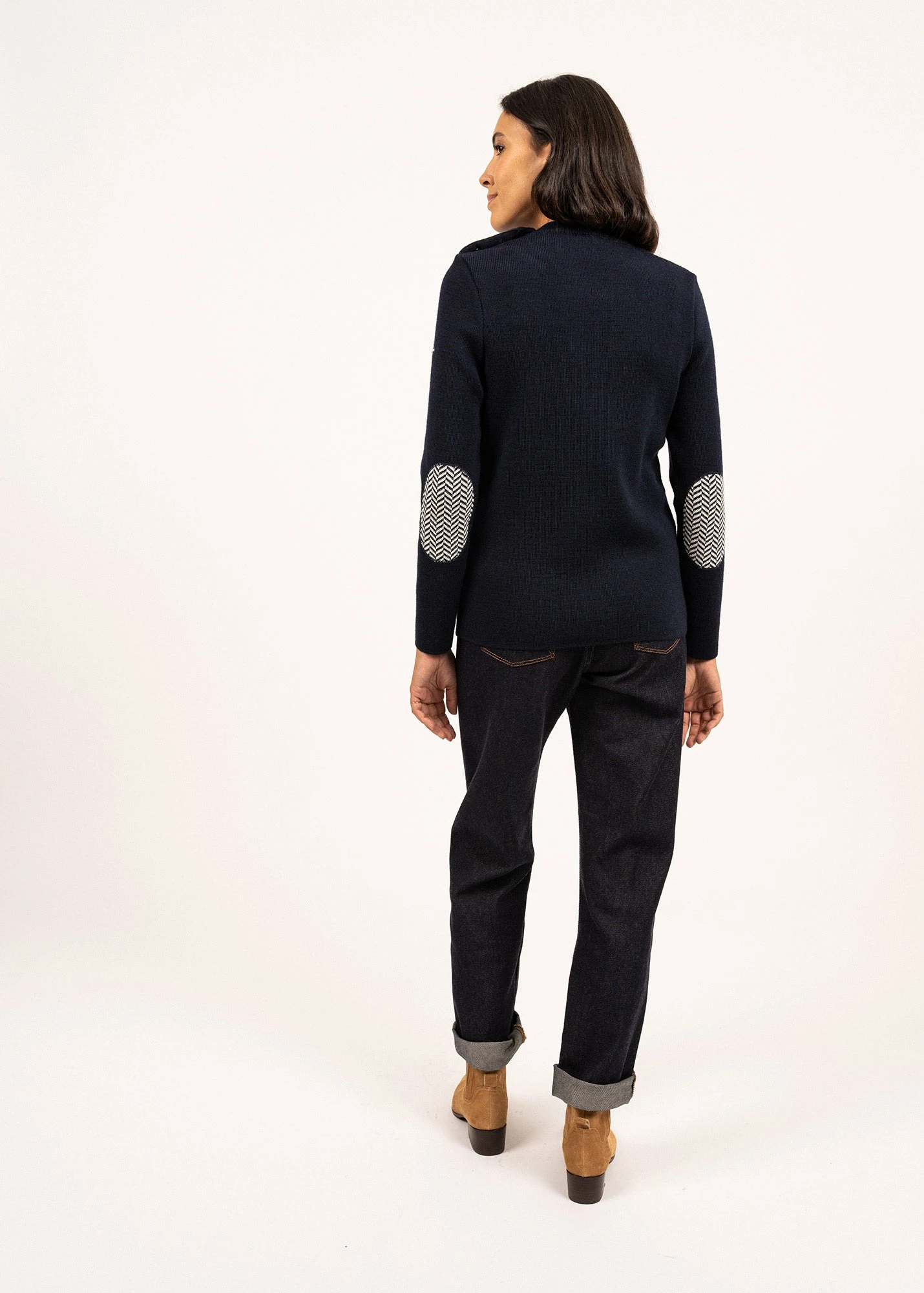 Pull Marin Matelote - SAINT JAMES X Le Slip Français (MARINE/ECRU) 4 Pull Marin Matelote - SAINT JAMES X Le Slip Français (MARINE/ECRU) - Image 2