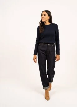 Pull Marin Matelote - SAINT JAMES X Le Slip Français (MARINE/ECRU)