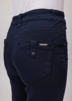 SAINT JAMES Pantacourt Elodie - En Gabardine De Coton, Coupe Confort (MARINE) -Chic Marin Soldes 3991 01 E shop BD 3