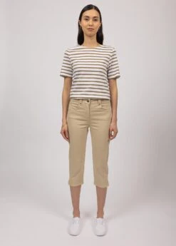 SAINT JAMES Pantacourt Elodie - En Gabardine De Coton, Coupe Confort (PLAGE)