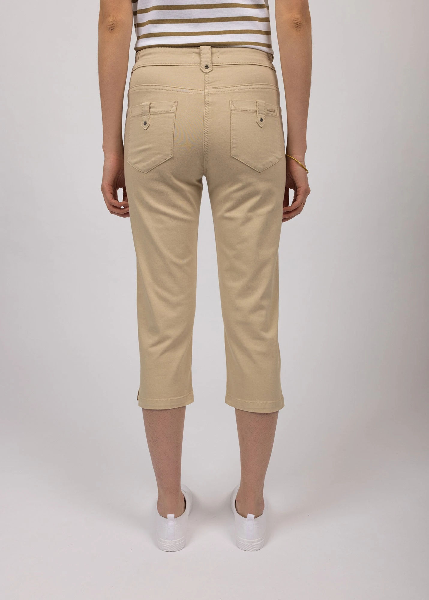 SAINT JAMES Pantacourt Elodie - En Gabardine De Coton, Coupe Confort (PLAGE) 6 SAINT JAMES Pantacourt Elodie - En Gabardine De Coton, Coupe Confort (PLAGE) - Image 4