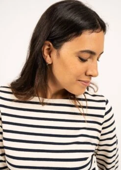 SAINT JAMES Marinière Meridame - Coupe Droite, En Coton épais (ECRU/MARINE) 10 SAINT JAMES Marinière Meridame - Coupe Droite, En Coton épais (ECRU/MARINE) -Chic Marin Soldes 4135 50 E shop BD 15