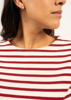 SAINT JAMES Marinière Meridame - Coupe Droite, En Coton épais (ECRU/PERSAN) -Chic Marin Soldes 4135 OU E shop BD 11