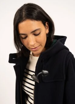 SAINT JAMES Duffle-coat Arctique - En Drap De Laine (NAVY) -Chic Marin Soldes 4858 CC E shop BD 13