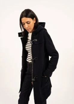 SAINT JAMES Duffle-coat Arctique - En Drap De Laine (NAVY) -Chic Marin Soldes 4858 CC E shop BD 8