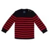 SAINT JAMES Pull Marin Rayé Bébé Moussaillon - En Laine Mélangée (NAVY/ROUGE) -Chic Marin Soldes 4972 MOUSSAILLON R L NAVY ROUGE 01 3172683b 2359 4f23 a0d6 8913e9a5bcc5