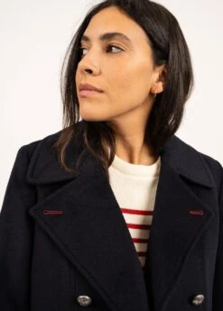 SAINT JAMES Caban Marin St Briac - En Drap De Laine (NAVY) 12 SAINT JAMES Caban Marin St Briac - En Drap De Laine (NAVY) -Chic Marin Soldes 5018 CC E shop BD 16