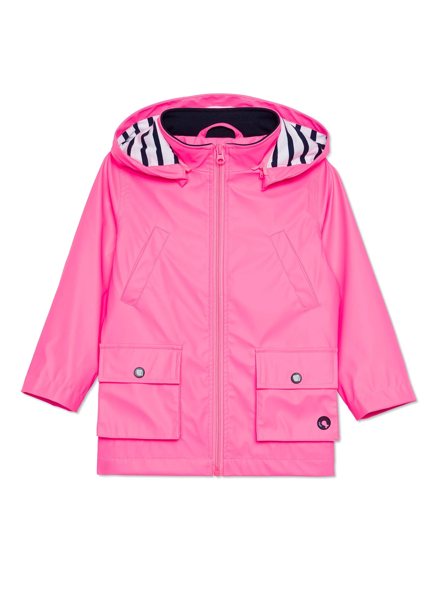 SAINT JAMES Ciré Marin Enfant Pacifique - Impérméable, Doublé En Jersey Rayé (ROSE FLUO) 4 SAINT JAMES Ciré Marin Enfant Pacifique - Impérméable, Doublé En Jersey Rayé (ROSE FLUO) - Image 2
