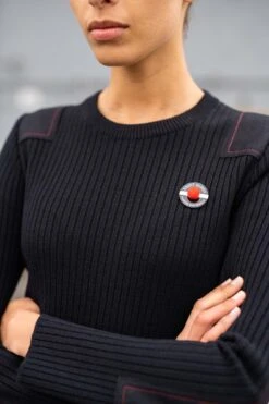 Pull Marin "Radar" - SAINT JAMES X Marine Nationale (NAVY) -Chic Marin Soldes 5278 Navy Radar3104