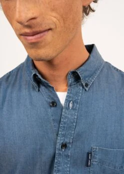 SAINT JAMES Chemise Manches Longues Frederic - Coupe Droite, En Chambray (CHAMBRAY) 11 SAINT JAMES Chemise Manches Longues Frederic - Coupe Droite, En Chambray (CHAMBRAY) -Chic Marin Soldes 5817 VV E shop BD 7