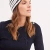 SAINT JAMES Bonnet Marin Rayé Cartier - En Laine Douce (ECUME/NAVY) 2 SAINT JAMES Bonnet Marin Rayé Cartier - En Laine Douce (ECUME/NAVY) -Chic Marin Soldes 6539 ECUME NAVY E shop BD 1