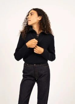 SAINT JAMES Pull à Col Camionneur Passerelle - En Laine (NAVY) 10 SAINT JAMES Pull à Col Camionneur Passerelle - En Laine (NAVY) -Chic Marin Soldes 7561 CC E shop BD 6