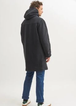 SAINT JAMES Duffle-coat Saturne - En Drap De Laine (ANTHRACITE) -Chic Marin Soldes 7703 SATURNE II ANTHRACITE 06