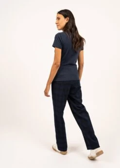 SAINT JAMES T-shirt Col Rond Ajaccio - Coupe Ajustée, En Coton (MARINE)