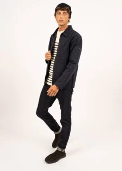 SAINT JAMES Veste Vareuse Zephyr - Zippée, En Toile De Coton Canvas (MARINE)