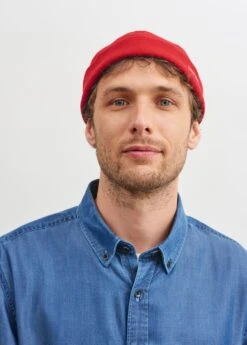 SAINT JAMES Bonnet Marin Miki - En Drap De Laine (ROUGE)