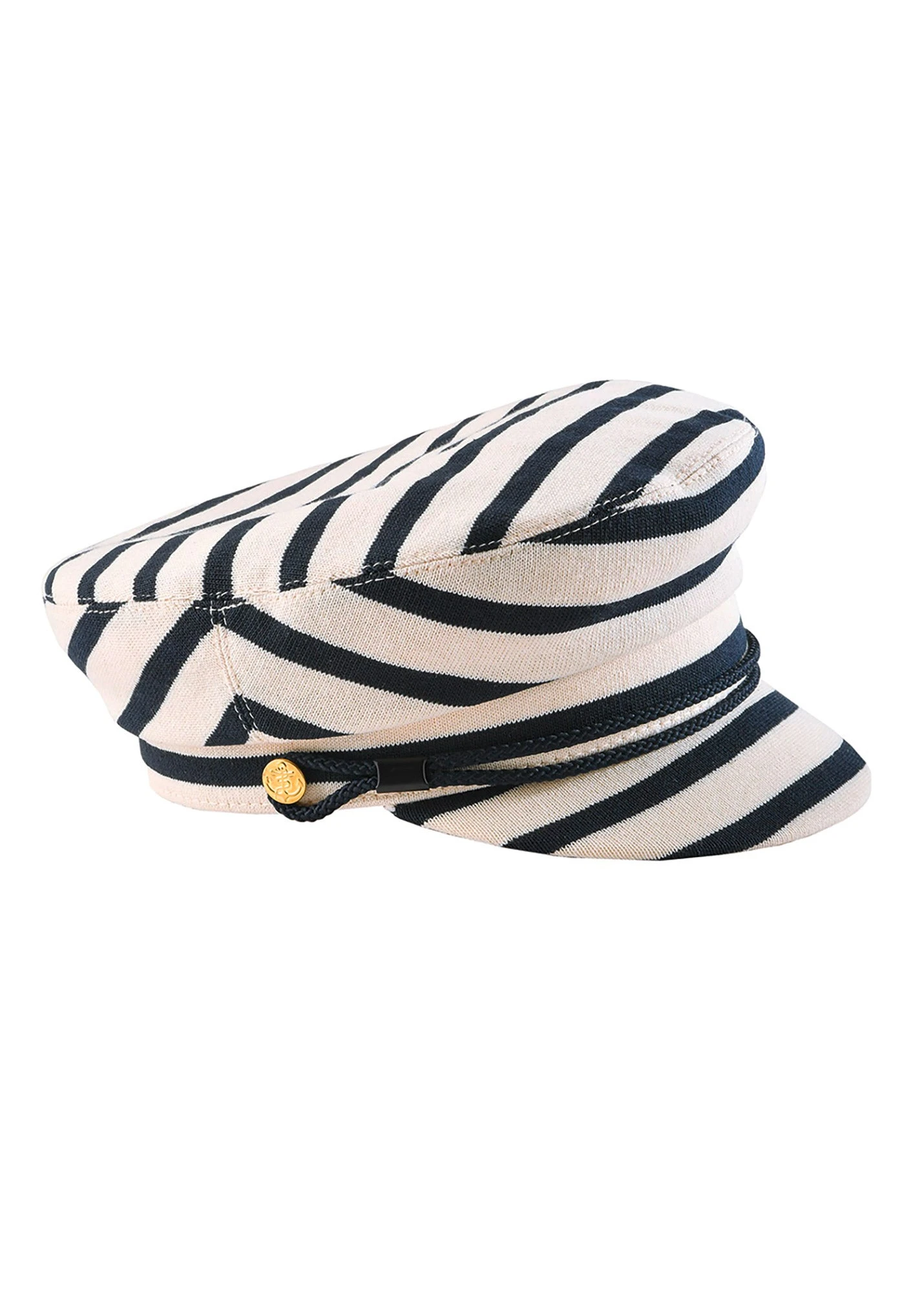 Casquette De Marin SAINT JAMES - En Jersey De Coton Rayé (ECRU/MARINE) 3 Casquette De Marin SAINT JAMES - En Jersey De Coton Rayé (ECRU/MARINE)