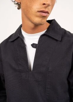 SAINT JAMES Vareuse Authentique Nemo - En Toile De Coton Canvas (MARINE) -Chic Marin Soldes 8231 01 E shop BD 12