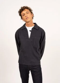 SAINT JAMES Vareuse Authentique Nemo - En Toile De Coton Canvas (MARINE) -Chic Marin Soldes 8231 01 E shop BD 8