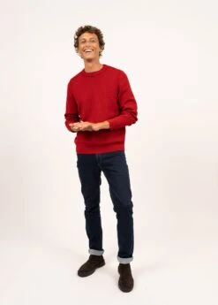 SAINT JAMES Pull Col Rond Locronan - En Pure Laine Vierge (MEDOC)