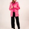 SAINT JAMES Parka Ste Morgane - Waterproof En Jersey Rayé (ROSE FLUO) -Chic Marin Soldes 9134 ROSE FLUO 01