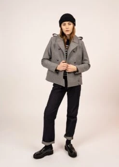 SAINT JAMES Caban Ste Brigitte - En Drap De Laine (GRIS CLAIR)