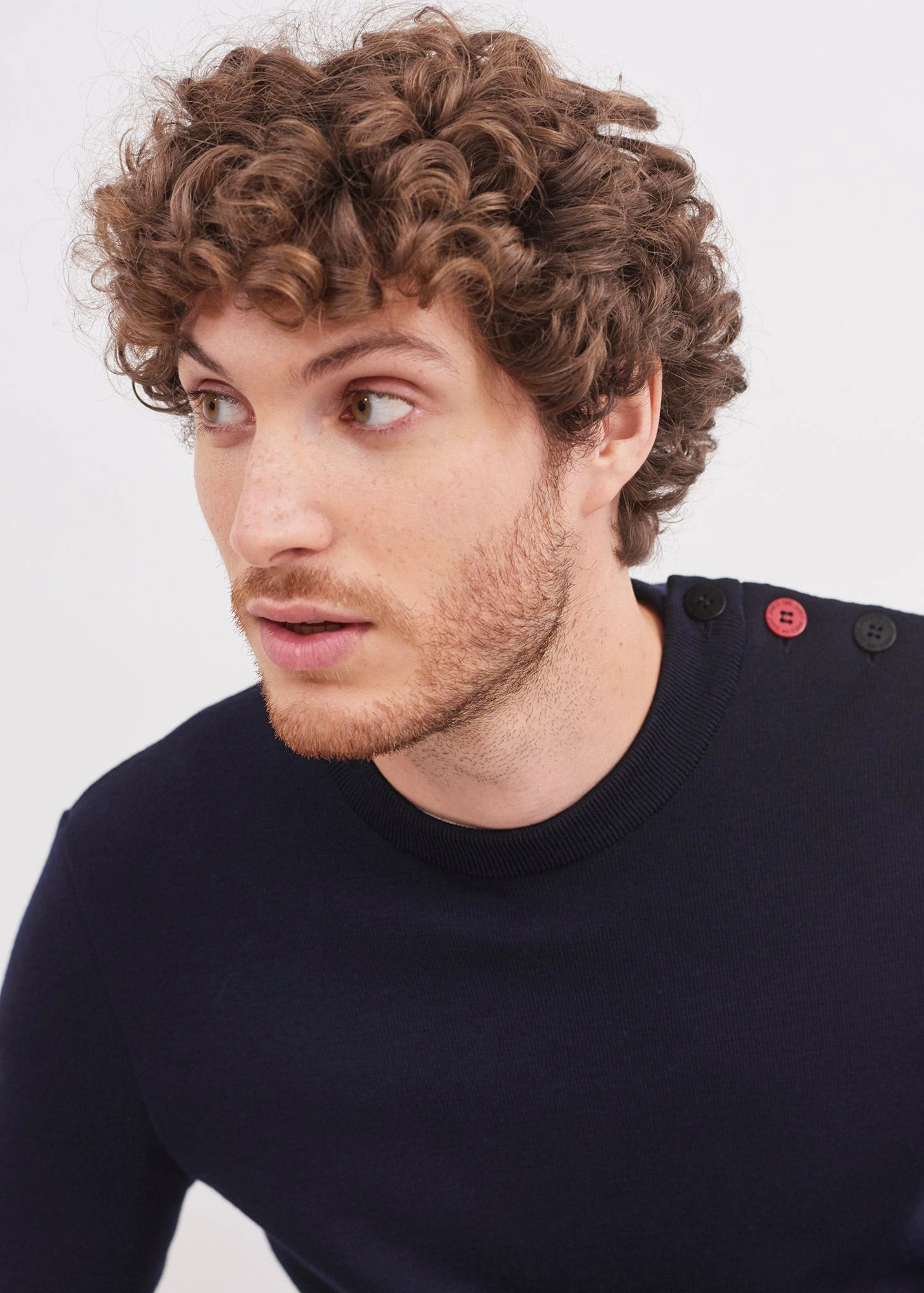 SAINT JAMES Pull Mondiovision Bretagne - En Laine, à Coudières Contrastées (NAVY/ECUME) 4 SAINT JAMES Pull Mondiovision Bretagne - En Laine, à Coudières Contrastées (NAVY/ECUME) - Image 2