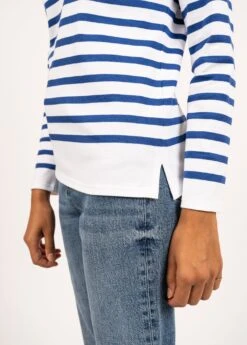 SAINT JAMES Marinière Authentique Naval - Coupe Ajustée, En Coton Peigné (NEIGE/GITANE) 9 SAINT JAMES Marinière Authentique Naval - Coupe Ajustée, En Coton Peigné (NEIGE/GITANE) -Chic Marin Soldes 9282 90 E shop BD 12