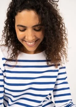 SAINT JAMES Marinière Authentique Naval - Coupe Ajustée, En Coton Peigné (NEIGE/GITANE) 8 SAINT JAMES Marinière Authentique Naval - Coupe Ajustée, En Coton Peigné (NEIGE/GITANE) -Chic Marin Soldes 9282 90 E shop BD 9