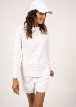 SAINT JAMES Casquette Classique - En Toile De Coton (BLANC) -Chic Marin Soldes 9282 KA NEIGE ROSE E shop BD 01