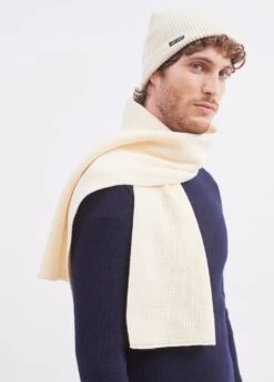 SAINT JAMES Echarpe Canoe - En Maille Perlée (ECUME) -Chic Marin Soldes 9329 ECUME E shop BD 2