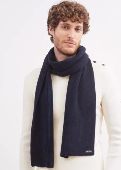 SAINT JAMES Echarpe Canoe - En Maille Perlée (NAVY) 9 SAINT JAMES Echarpe Canoe - En Maille Perlée (NAVY) -Chic Marin Soldes 9329 NAVY E shop BD 3